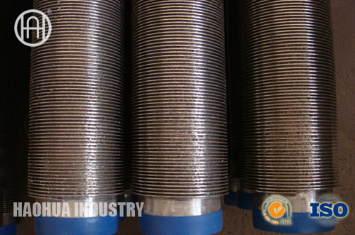 Stainless steels High frequency welded helical finned tube