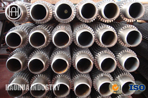 High frequency welded helical finned tube