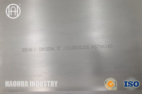 ASTM A240 TP309S stainless steel plate
