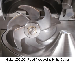 Nickel 200/201 Food Processing Knife Cutter