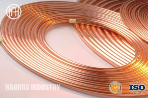 Pancake copper capillary coil tube