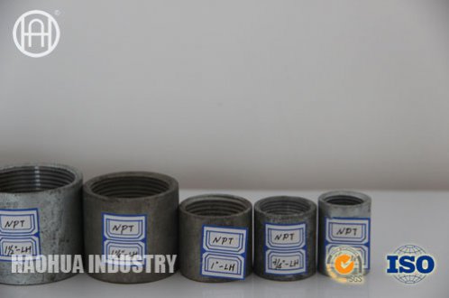  Hot dip galvanzied steel pipe with Thread and Coupling