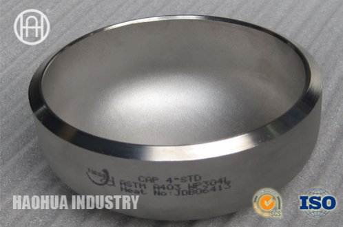 Butt welded Stainless steel pipe cap